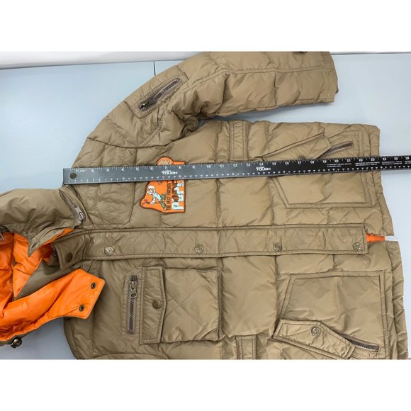 Popeye Jacket King Features Syndicate Puffer Down Embroidered Kids Tan Youth L - Picture 13 of 15